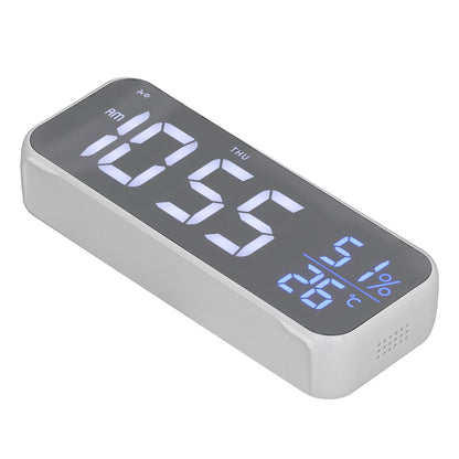 Digital Alarm Clock LED Digital Music Alarm Clock USB Charging Electronic Clock Temperature Display for Home