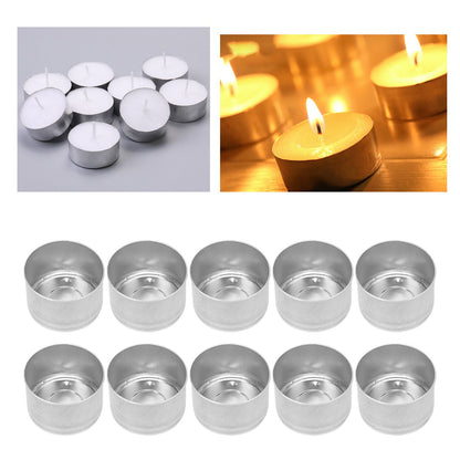 50Pcs Candle Base Longer Life Durable Heat Resistant DIY Material for Making Candles Mold Container
