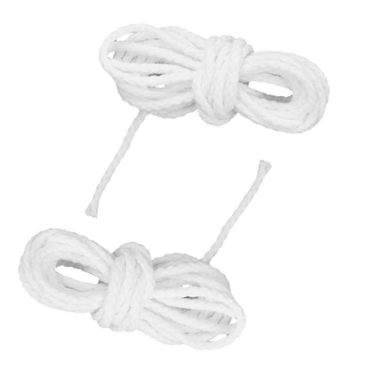 2pcs Candle Wicks Good Oil Absorbency Combustion Durable Braid Cotton Candle Wick for DIY Oil Lamp2.6mm