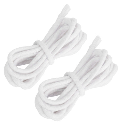 2pcs Candle Wicks Good Oil Absorbency Combustion Durable Braid Cotton Candle Wick for DIY Oil Lamp5mm
