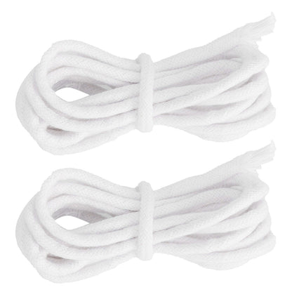 2pcs Candle Wicks Good Oil Absorbency Combustion Durable Braid Cotton Candle Wick for DIY Oil Lamp5mm