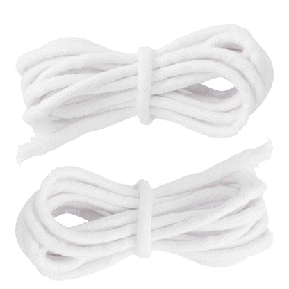 2pcs Candle Wicks Good Oil Absorbency Combustion Durable Braid Cotton Candle Wick for DIY Oil Lamp5mm
