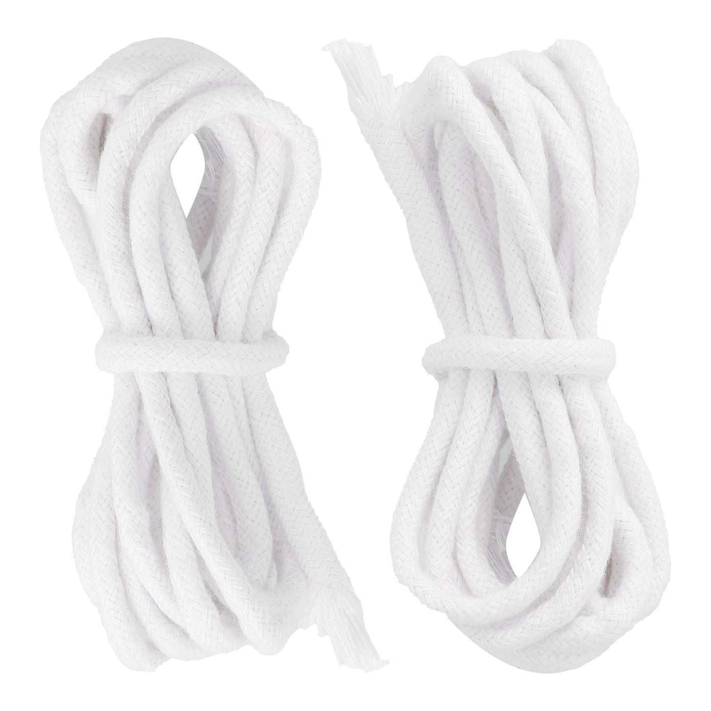 2pcs Candle Wicks Good Oil Absorbency Combustion Durable Braid Cotton Candle Wick for DIY Oil Lamp5mm