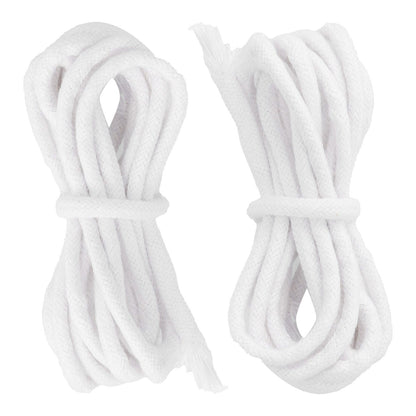 2pcs Candle Wicks Good Oil Absorbency Combustion Durable Braid Cotton Candle Wick for DIY Oil Lamp5mm