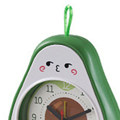 Cartoon Fruit Alarm Clock Kids Alarm Clock Decorative Ornaments Children Gift Student Gift Avocado