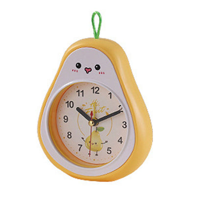 Cartoon Fruit Alarm Clock Kids Alarm Clock Decorative Ornaments Children Gift Student Gift Crystal Pea