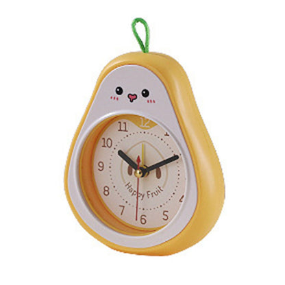 Cartoon Fruit Alarm Clock Kids Alarm Clock Decorative Ornaments Children Gift Student Gift Crystal Pea