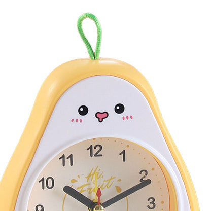 Cartoon Fruit Alarm Clock Kids Alarm Clock Decorative Ornaments Children Gift Student Gift Crystal Pea