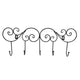 Coat Hook Hanging Door Wall Hanger Kitchen Bathroom Hanger with 5 Hook Bracket for Towel Clothes Hat