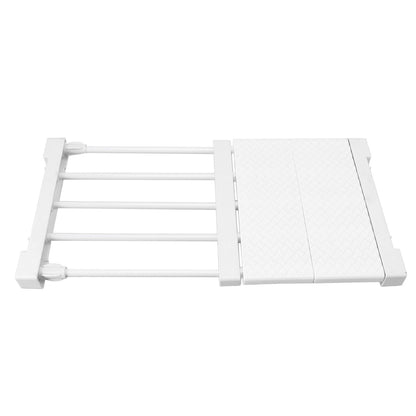 Tension Shelf Adjustable Closet Divider 24cm Width Storage Rack for Cabinet Wardrobe 30 ~ 40cm / 11.81 ~ 15.75in