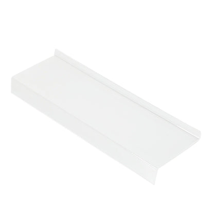 Acrylic Tilted Computer Keyboard Holder Low Front Lip Polished Finish Keyboard Riser Keyboard Holder for Office Transparent