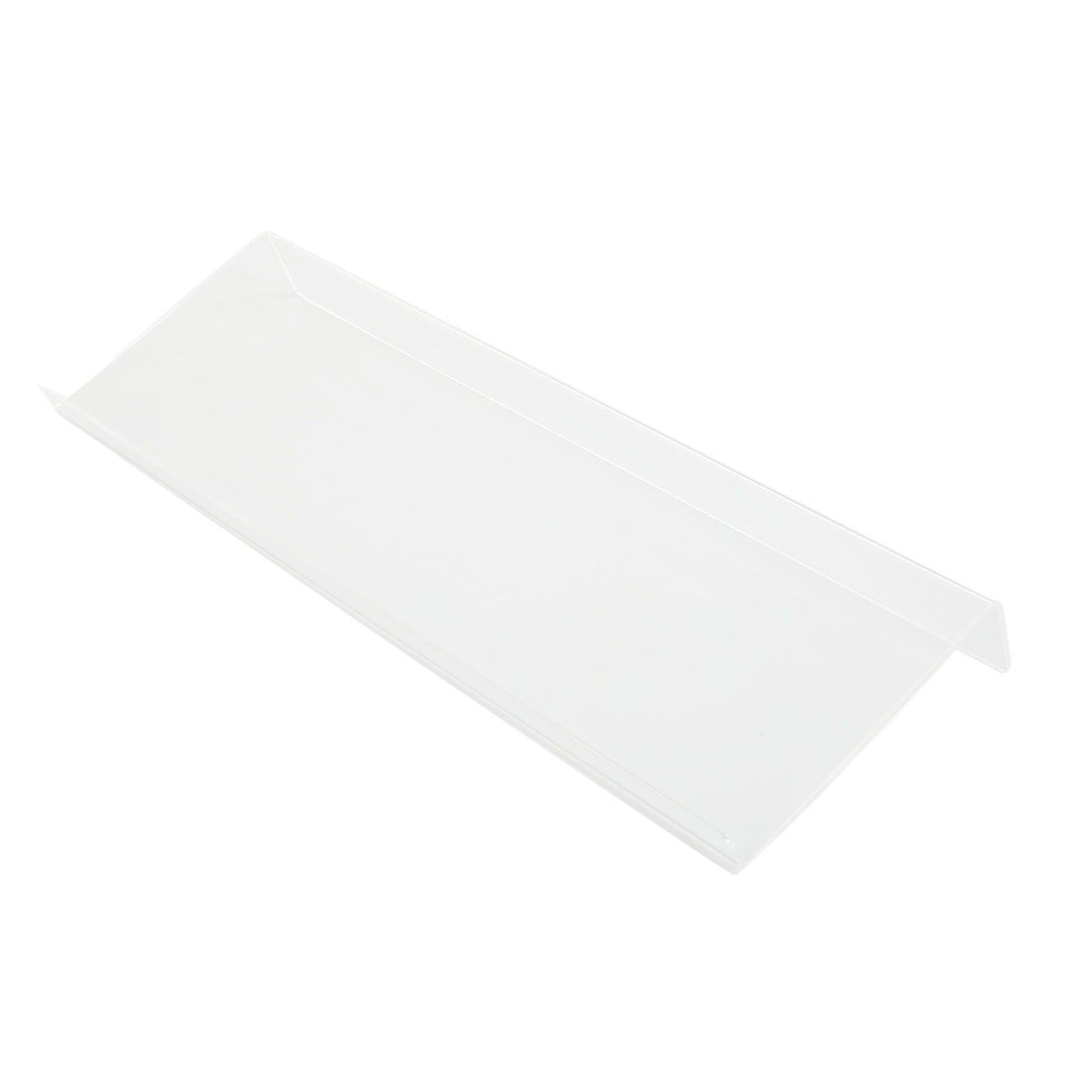 Acrylic Tilted Computer Keyboard Holder Low Front Lip Polished Finish Keyboard Riser Keyboard Holder for Office Transparent