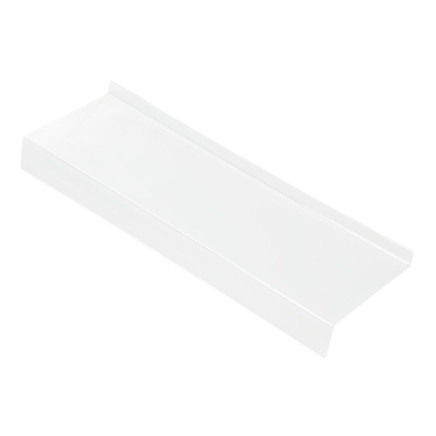Acrylic Tilted Computer Keyboard Holder Low Front Lip Polished Finish Keyboard Riser Keyboard Holder for Office Transparent