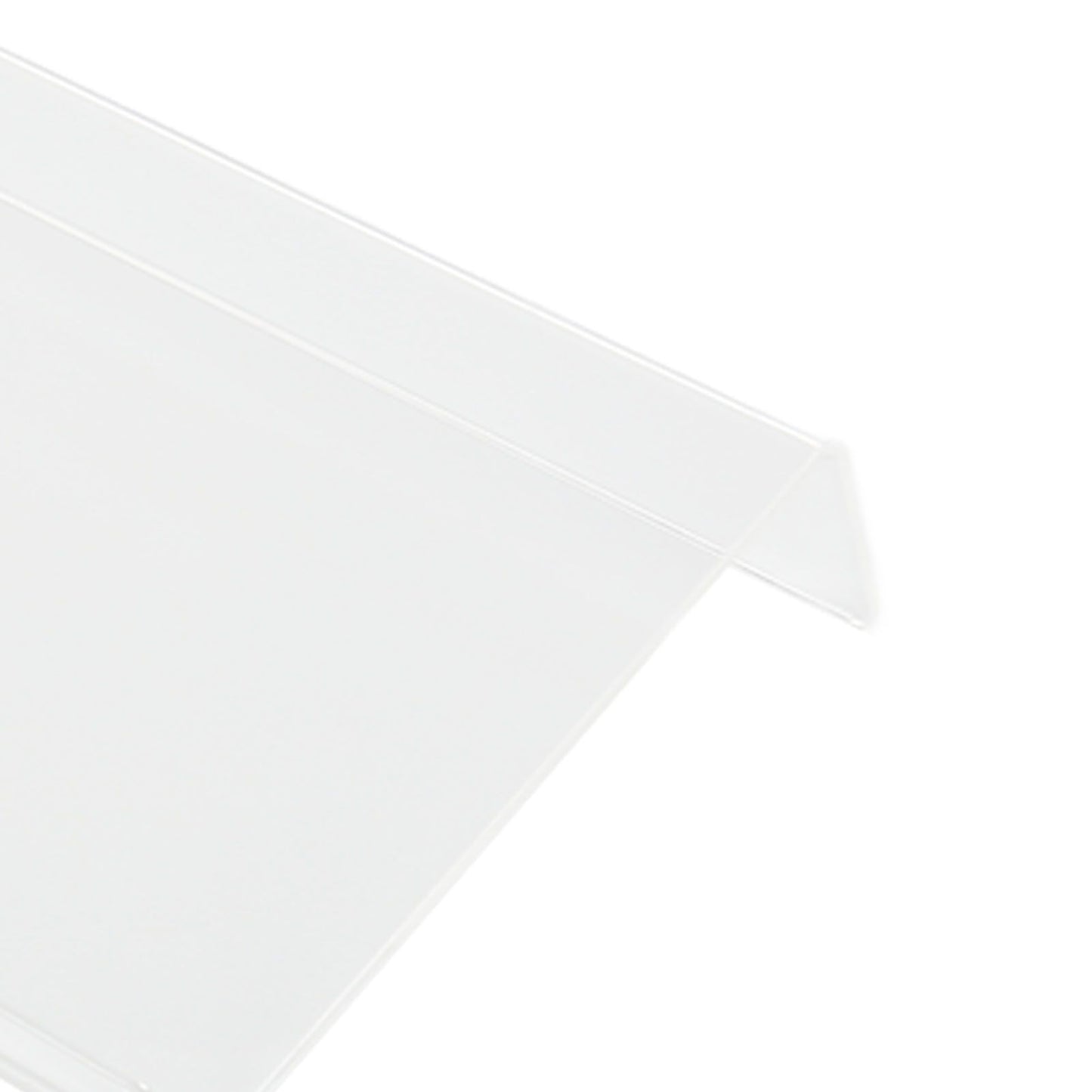 Acrylic Tilted Computer Keyboard Holder Low Front Lip Polished Finish Keyboard Riser Keyboard Holder for Office Transparent