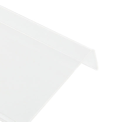 Acrylic Tilted Computer Keyboard Holder Low Front Lip Polished Finish Keyboard Riser Keyboard Holder for Office Transparent