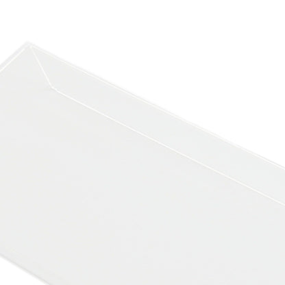 Acrylic Tilted Computer Keyboard Holder Low Front Lip Polished Finish Keyboard Riser Keyboard Holder for Office Transparent