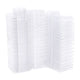 100PCS Wax Melt Molds Calmshell PET Separate Transparent Hanging Hole Empty Wax Melt Container for DIY Candles Chocolate Rectangle