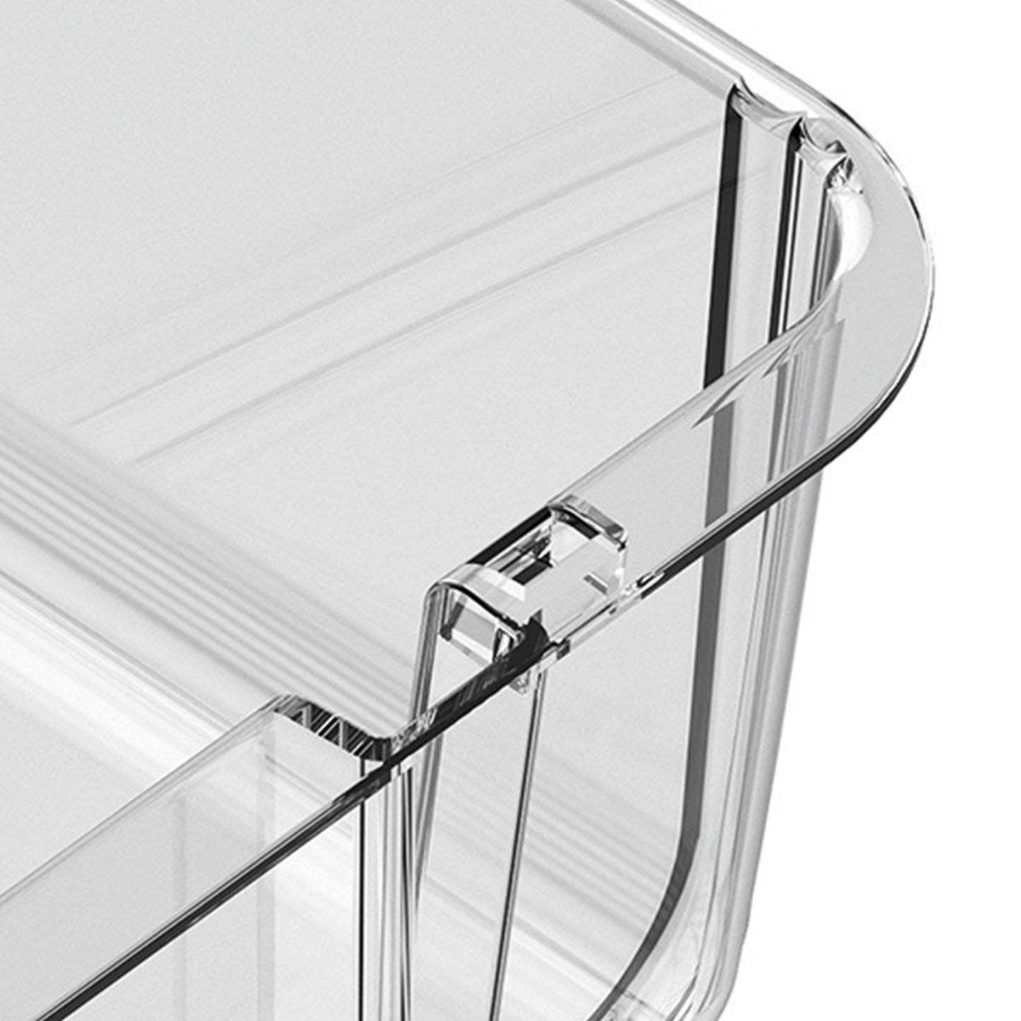 Transparent Desktop Stationery Organizer Stackable Stationery Files Storage Shelf Desktop Organizer S 26.5x20.2x8cm