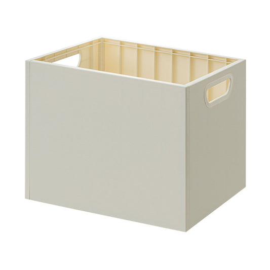 Book Storage Box with Dual Side Handles Stackable 50kg Load Bearing Multifunctional Use File Storage Bins Without Wheel