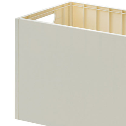 Book Storage Box with Dual Side Handles Stackable 50kg Load Bearing Multifunctional Use File Storage Bins Without Wheel