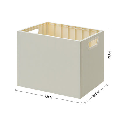 Book Storage Box with Dual Side Handles Stackable 50kg Load Bearing Multifunctional Use File Storage Bins Without Wheel