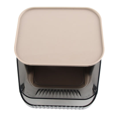 Tea Bag Storage Rack Multifunctional Desktop Office Desk Capsule Coffee Standing Box Plastic Acrylic Gray