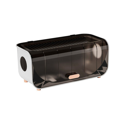 Cable Management Box Plastic Easy Assemble Safety Protection Cord Organizer Box for Power Strips Chargers Adapters Wires Coffee