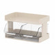 Tea Bag Organizer Office Bar Desktop Tea Bag Coffee Capsule Storage Rack Multilayer Countertop Organizer Cream White 2 Layer 30x17x16.5cm