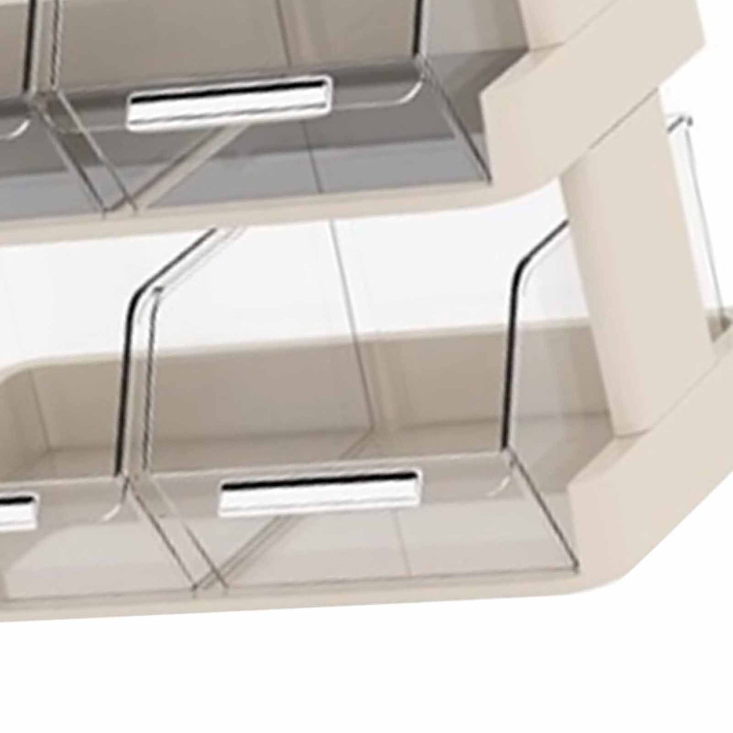 Tea Bag Organizer Office Bar Desktop Tea Bag Coffee Capsule Storage Rack Multilayer Countertop Organizer Cream White 3 Layer 30x17x29.5cm