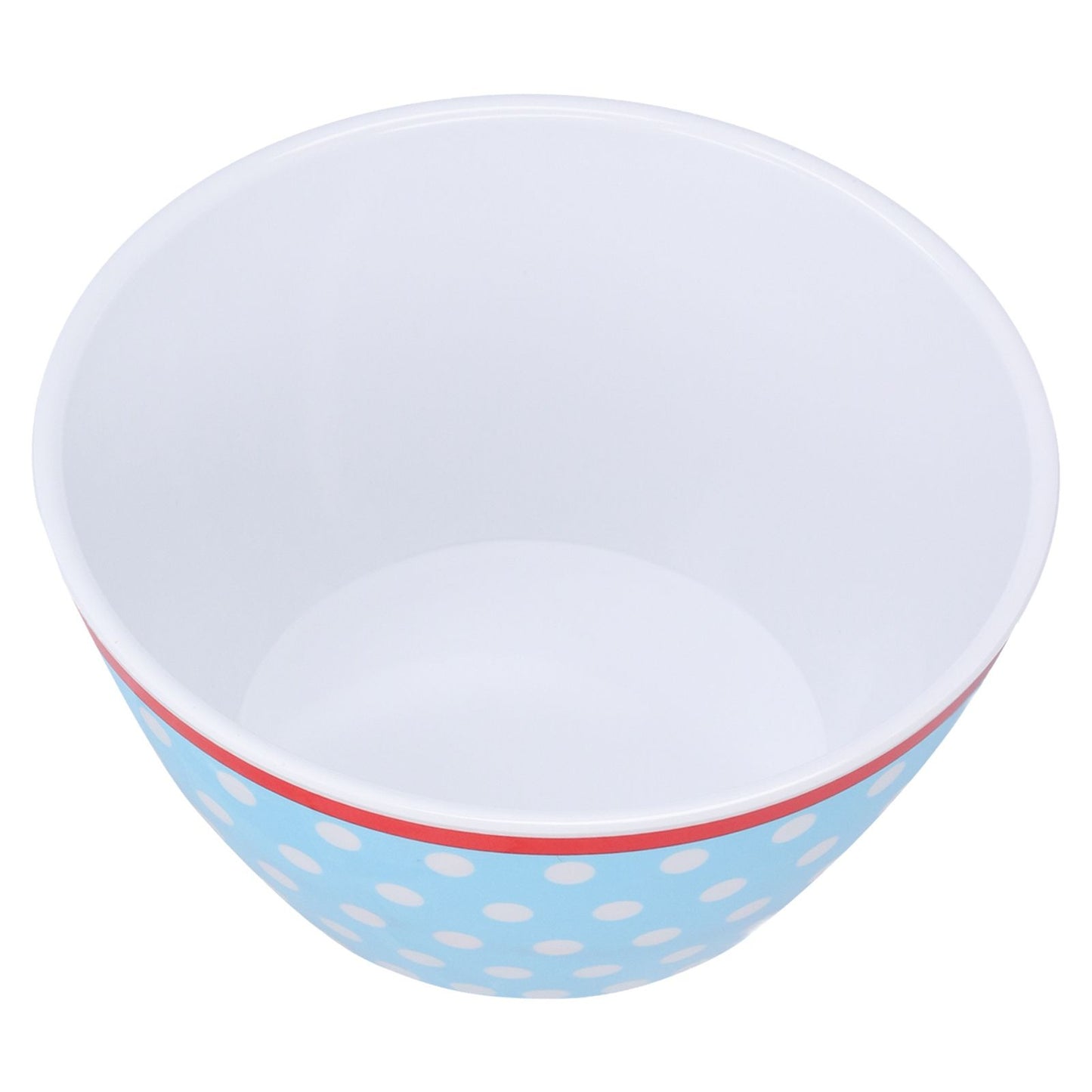 500ml Salad Bowl Thickened Snack Dessert Cake Fruit Bowl for Baking Table DecorationLight Blue Dot