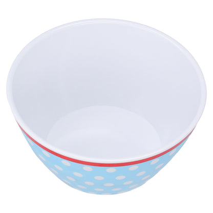 500ml Salad Bowl Thickened Snack Dessert Cake Fruit Bowl for Baking Table DecorationLight Blue Dot