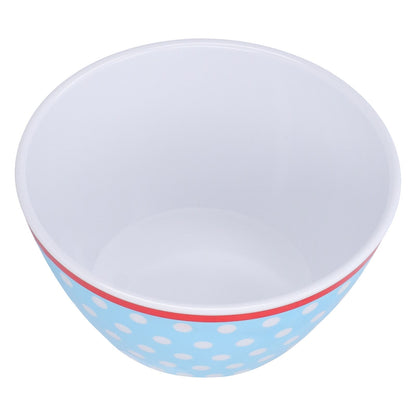 500ml Salad Bowl Thickened Snack Dessert Cake Fruit Bowl for Baking Table DecorationLight Blue Dot
