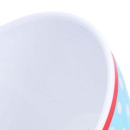 500ml Salad Bowl Thickened Snack Dessert Cake Fruit Bowl for Baking Table DecorationLight Blue Dot