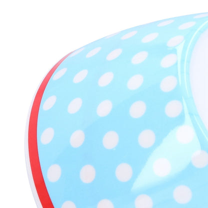 500ml Salad Bowl Thickened Snack Dessert Cake Fruit Bowl for Baking Table DecorationLight Blue Dot