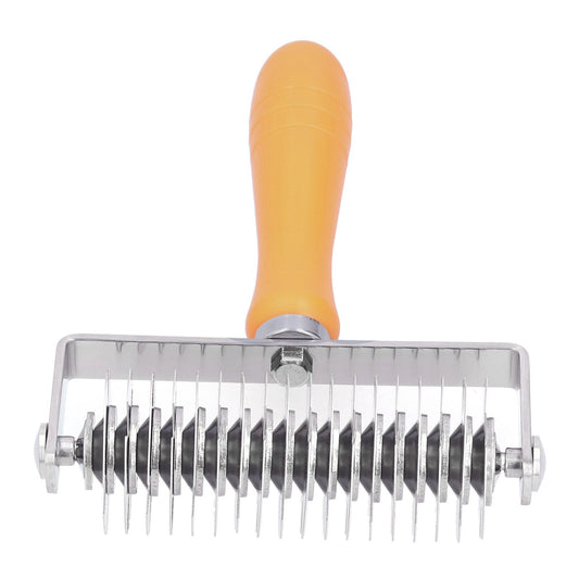 Dough Lattice Roller Stainless Steel Baking Cookies Pie Pizza Roller Cutter with Plastic HandleLattice Roller