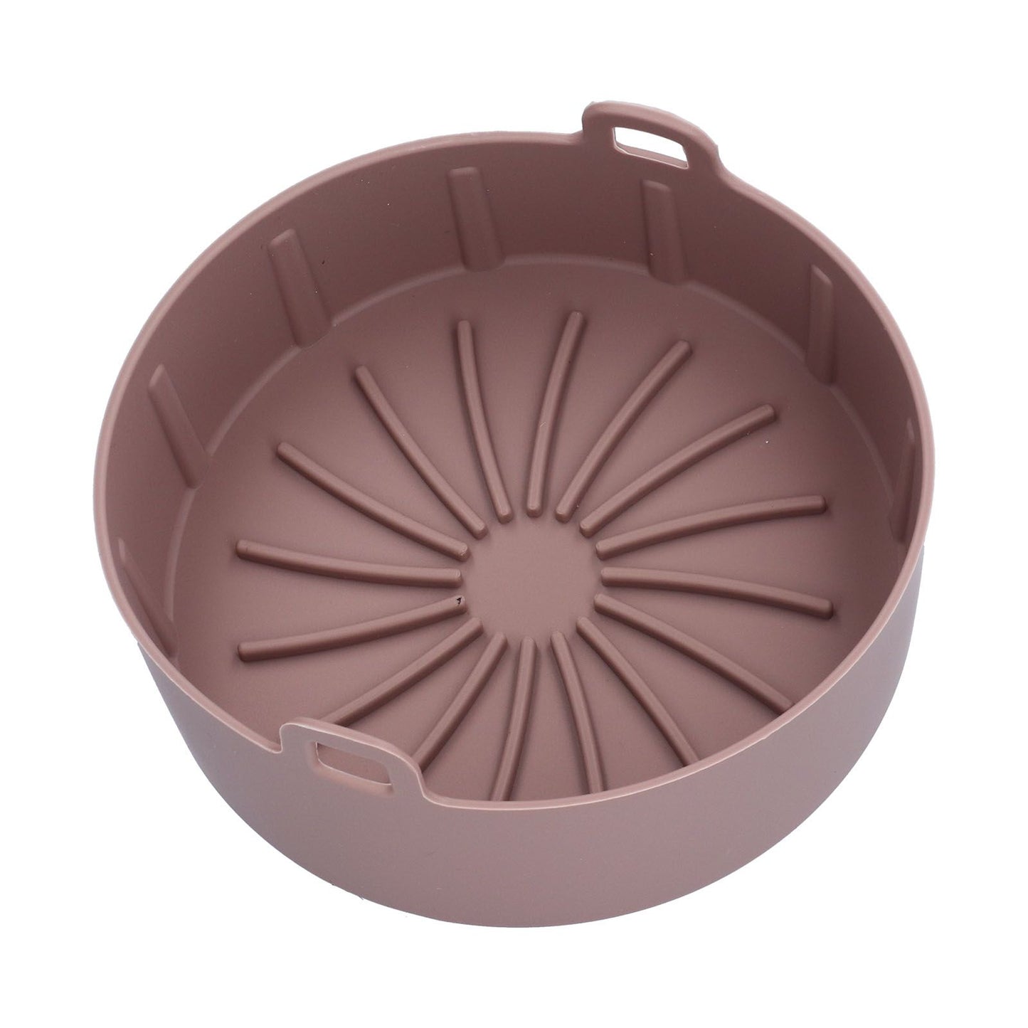 Reusable Silicone Pot Replacement Kitchen Electric Fryer Basket Tray Baking Accessory 20℃220℃(16cm Coffee )