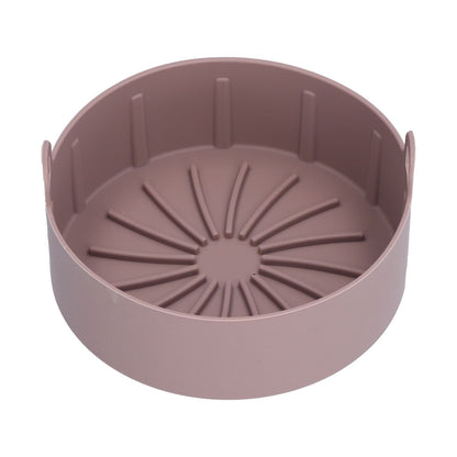 Reusable Silicone Pot Replacement Kitchen Electric Fryer Basket Tray Baking Accessory 20℃220℃(16cm Coffee )