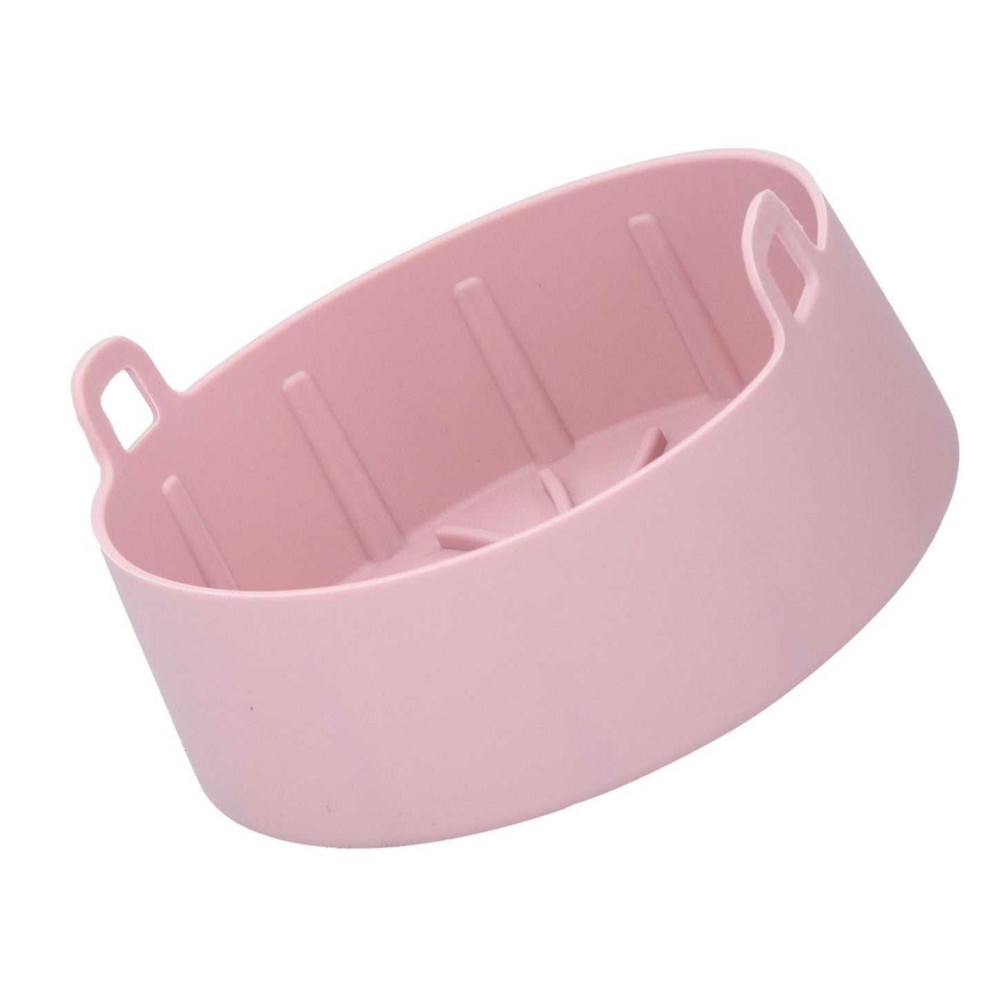 Reusable Silicone Pot Replacement Kitchen Electric Fryer Basket Tray Baking Accessory 20℃220℃(16cm Pink )