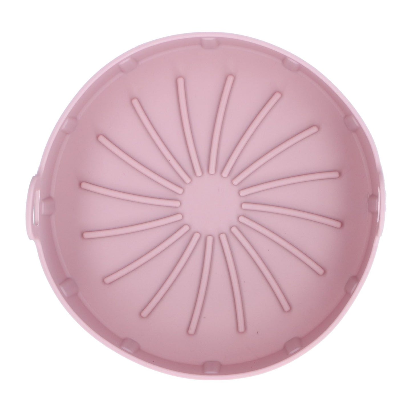 Reusable Silicone Pot Replacement Kitchen Electric Fryer Basket Tray Baking Accessory 20℃220℃(16cm Pink )