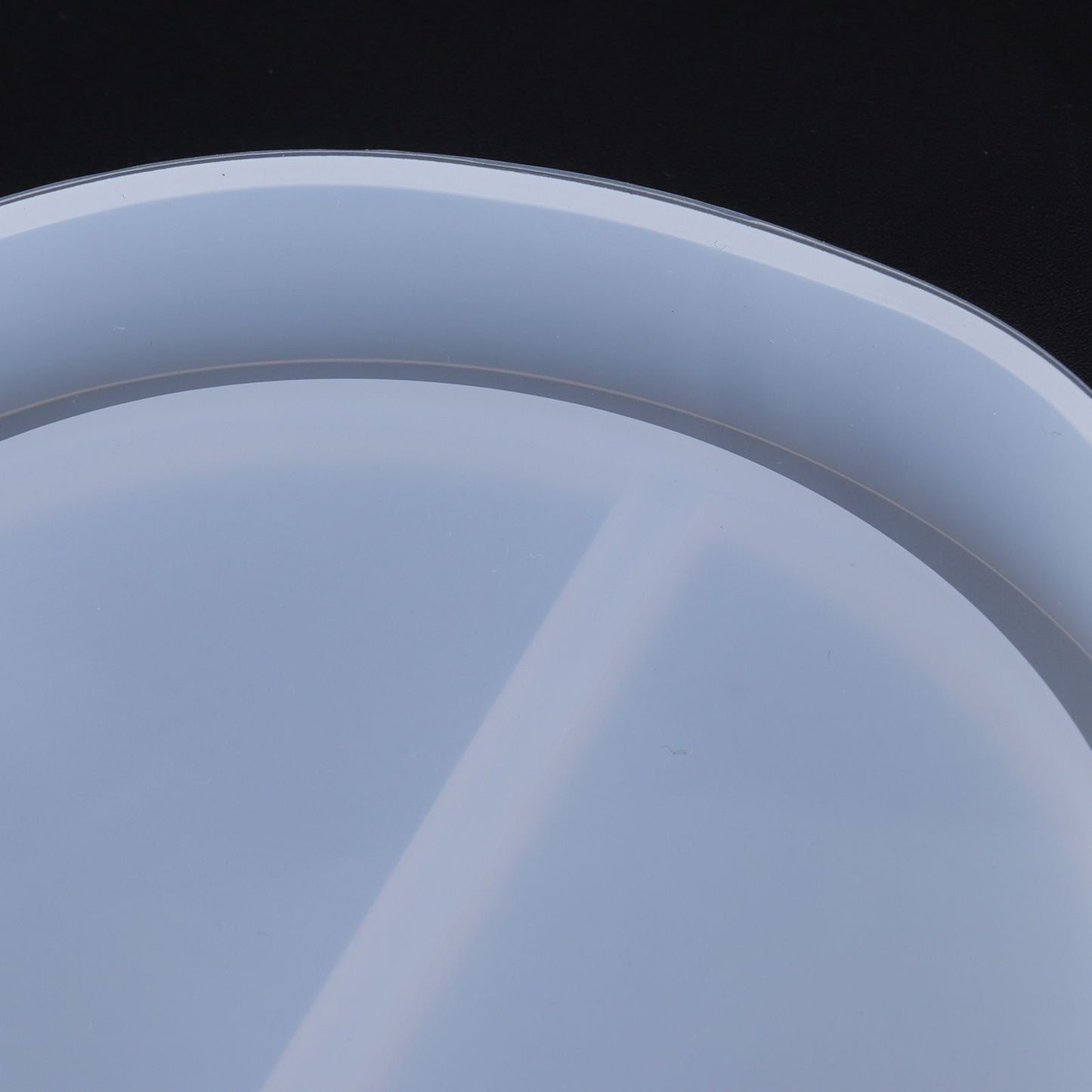DIY Silicone Mold Oval Crystal Epoxy Resin Tea Coaster Mold for Home Kitchen Bakery