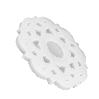 DIY Crystal Epoxy Resin Mold Innovative Shaped Mirror Silicone Candle Holder Mold for BakeryLotus Mold 60‑734