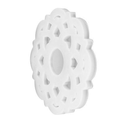DIY Crystal Epoxy Resin Mold Innovative Shaped Mirror Silicone Candle Holder Mold for BakeryLotus Mold 60‑734