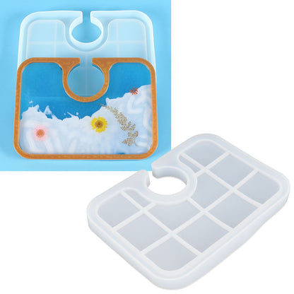 Silicone Mold Translucent Epoxy Resin Drop Glue Tray Tool for DIY Baking Decoration MakingSmall