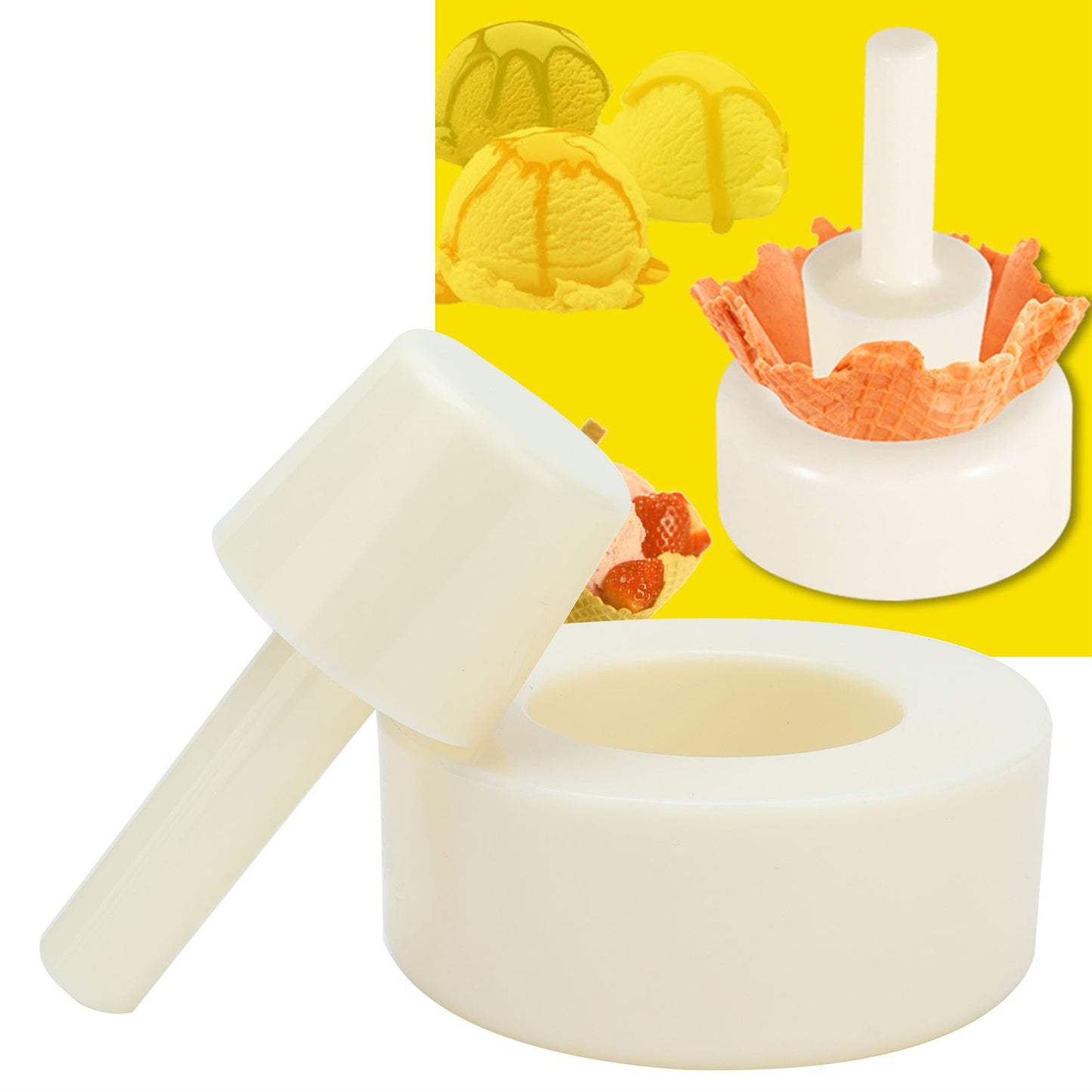 Ice Cream Cone Mold Waffle Cone Setting Mold DIY Crispy Egg Roll Mold for Kitchen