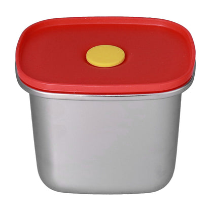 Lunch Box Red Excellent Sealing Easily Clean Environmental Protection Food Storage Containers for Students550ml
