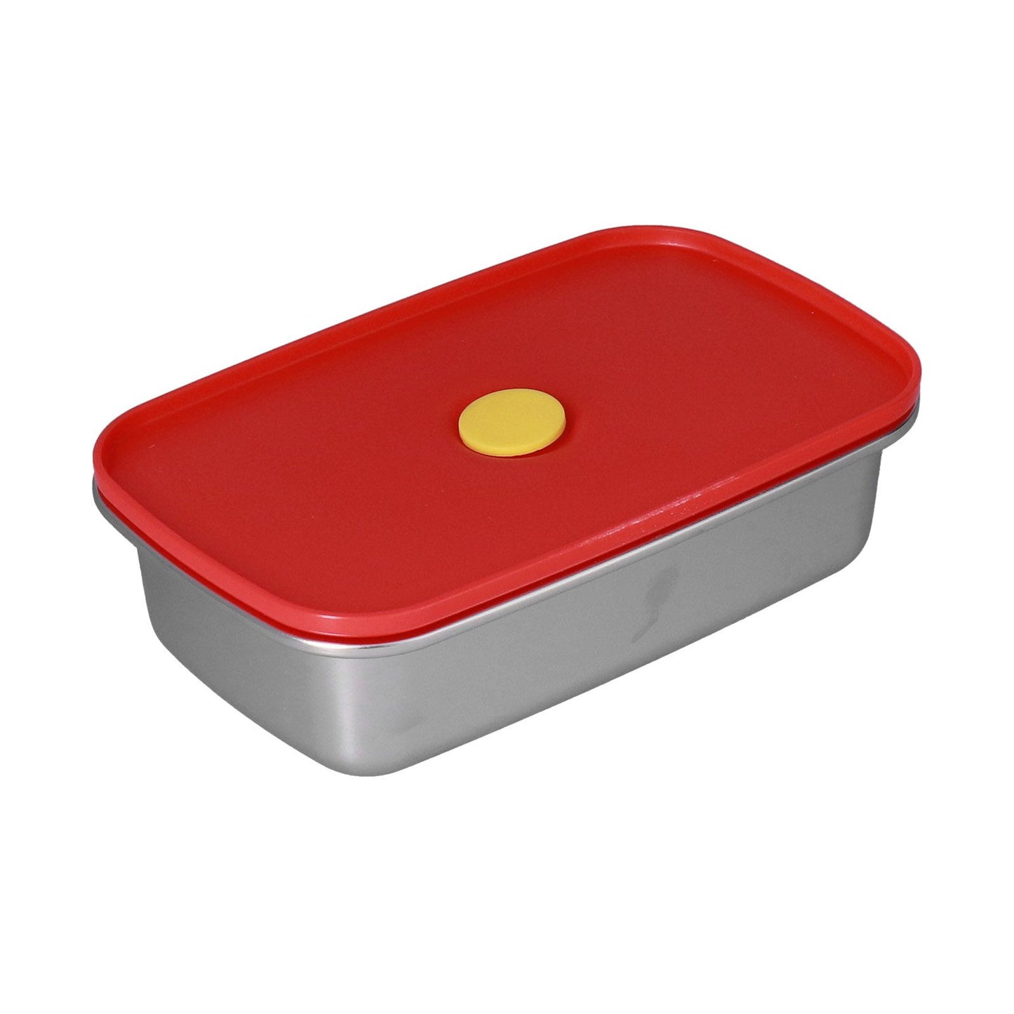Lunch Box Red Non Pollution Good Sealing Lightweight Easily Clean Bento Box for Workers600ml