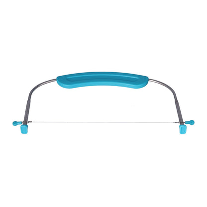 304 Stainless Steel Cake Leveler Adjustable Wire Cake Cutter with Handle and Scale DIY Baking Tool for Kitchen(29449)Sapphire Cake Leveler