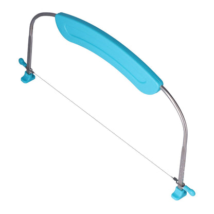 304 Stainless Steel Cake Leveler Adjustable Wire Cake Cutter with Handle and Scale DIY Baking Tool for Kitchen(29449)Sapphire Cake Leveler