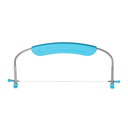 304 Stainless Steel Cake Leveler Adjustable Wire Cake Cutter with Handle and Scale DIY Baking Tool for Kitchen(29449)Sapphire Cake Leveler