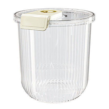 Rice Container Clear Rice Storage Bin Airtight Rice Bucket for Dry Food Grain Flour Soybean Kitchen Pantry Countertop 11kg 27.5x31x20cm / 10.8x12.2x7.9in